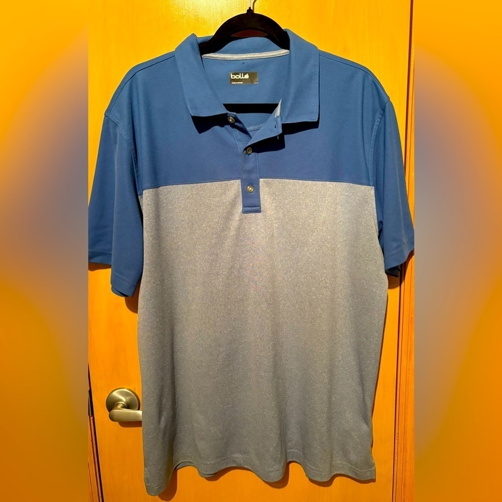 Bolle Blue Men's Short Sleeved Polo Shirt Size XL
